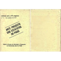 Ante-Projecto dos Estatutos...